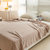丹杰 珊瑚绒毯子床上用毛毯春秋法兰绒法莱绒床单沙发午睡毯铺床宿舍单人盖毯(格子驼)第3张高清大图