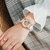 GEMAX格玛仕女士手表时尚气质款全镂空防水全自动机械表手表女休闲时尚女神腕表(橙色 皮带)第2张高清大图