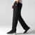 男裤 秋季新款运动裤跑步宽松透气休闲透气直筒长裤 黑色AA1665(黑色/AA1665 XL)第5张高清大图