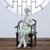 白瓷仕女人物摆件 德化白瓷古典手绘人物摆件创意中式玄关酒柜居家酒店软装饰工艺品(仕女-琵琶（不含椅子）)第4张高清大图