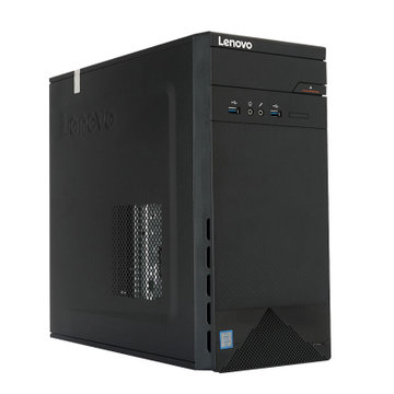 联想(Lenovo) H5010 台式机电脑整机( 四核N3700 4G 500G 集显WIN10 ) 黑色(19.5英寸液晶显示器)