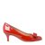 超市-鞋靴Salvatore Ferragamo红色蝴蝶结罗斯纹漆皮中跟鞋 01-592182(红 4.5)第4张高清大图