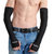 费凯丹 时尚户外防晒袖套 男女夏季护臂防紫外线半指手套(黑色)第4张高清大图