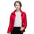 羽绒服旅行运动女士超轻立领薄款羽绒服加宽加大羽绒服9062(红色 XL)第3张高清大图