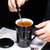 茶杯马克杯带盖勺男女陶瓷杯子家用韩版学生情侣牛奶咖啡杯大容量(白色狮子座+盖+勺)第3张高清大图