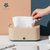 日本AKAW爱家屋桌面抽纸盒客厅家用茶几绘里纸巾盒日式创意简约办公室(白色)第3张高清大图