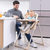 多功能可折叠宝宝餐椅 宝宝吃饭用椅子母婴用品 便携式儿童餐椅(抹茶绿（靠背可调+万向轮）)第2张高清大图