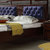 丰圆藤木 橡胶木床1.8米橡胶木双人床主卧婚床简约现代卧室家具(1.8*2米紫檀色 单床)第5张高清大图