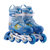 美洲狮（COUGAR）MS828可调闪光溜冰鞋儿童全套装轮滑鞋男女旱冰鞋(蓝色单肩包套装 M码34-37码)第2张高清大图