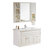 法恩莎（FAENZA） 实木浴室柜白色简欧1米悬挂式镜柜组合套装FPGM3616H-F(含配件)第2张高清大图