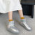 拉夏贝尔HOMME女士加绒字母防水雪地靴360(银色 40)第9张高清大图