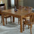 禧乐菲 实木餐桌 饭桌 长方形 餐桌椅组合  现代简约橡木餐桌椅(1.3M一桌四椅(备注颜色))第3张高清大图