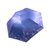 天堂桔子花瓣304E三折超轻超强防紫外线遮阳伞（蓝紫）（轻巧迷你黑涤彩胶）第2张高清大图