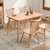 家逸 实木餐桌餐桌椅组合饭桌方桌吃饭桌子长方形家用小户型北欧(22)第2张高清大图