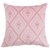 美式沙发靠垫套粉色格子条纹北欧抱枕绒布双面抱枕办公室腰枕靠背(R-粉菱形)第3张高清大图