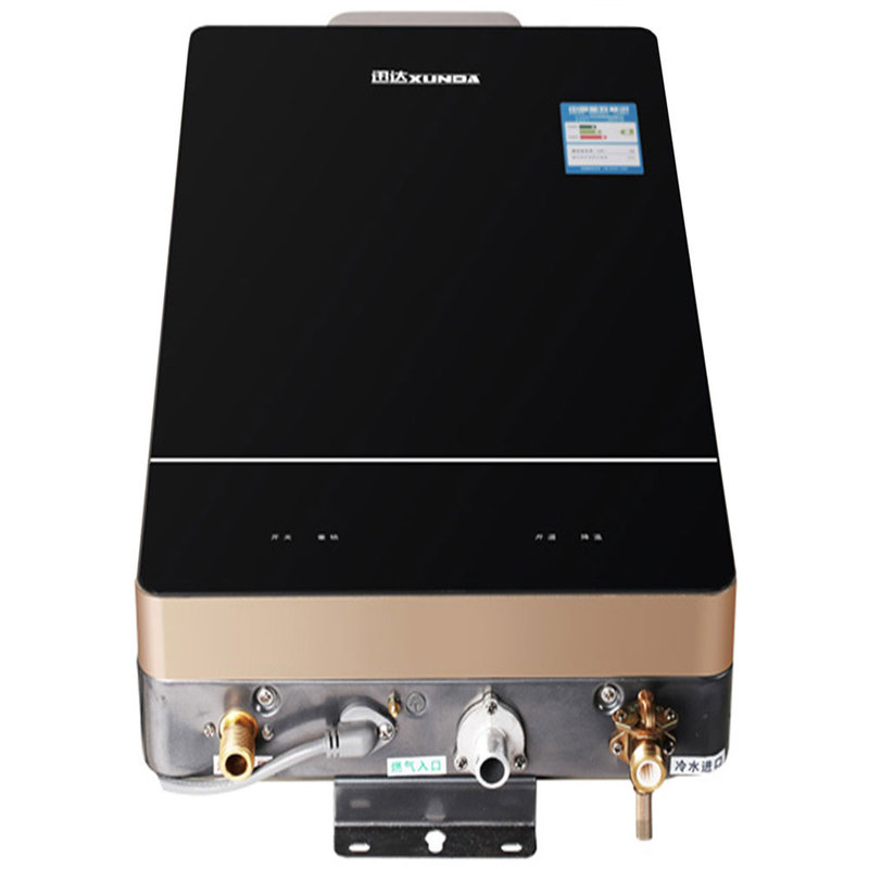 jsq23-vb 12升强排 黑色钢化玻璃面板 智能恒温 家用热水器