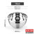 维艾304不锈钢盆子加厚加深圆形家用带盖厨房打蛋和面盆(304不锈钢盆带刻度18cm)第2张高清大图