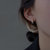 925纯银几何耳环女2020年新款潮耳钉小众设计感耳圈复古2021耳饰syb(白色 商家自定义)第4张高清大图