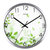 汉时(Hense)挂钟客厅创意钟表现代简约静音钟时尚个性时钟卧室石英钟圆形挂表HW40(新绿-银色)第6张高清大图
