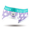 DarkShiny 日本创新面料 休闲时尚星星 女式三角内裤「LBOC18-LBOC21」(紫色 M)