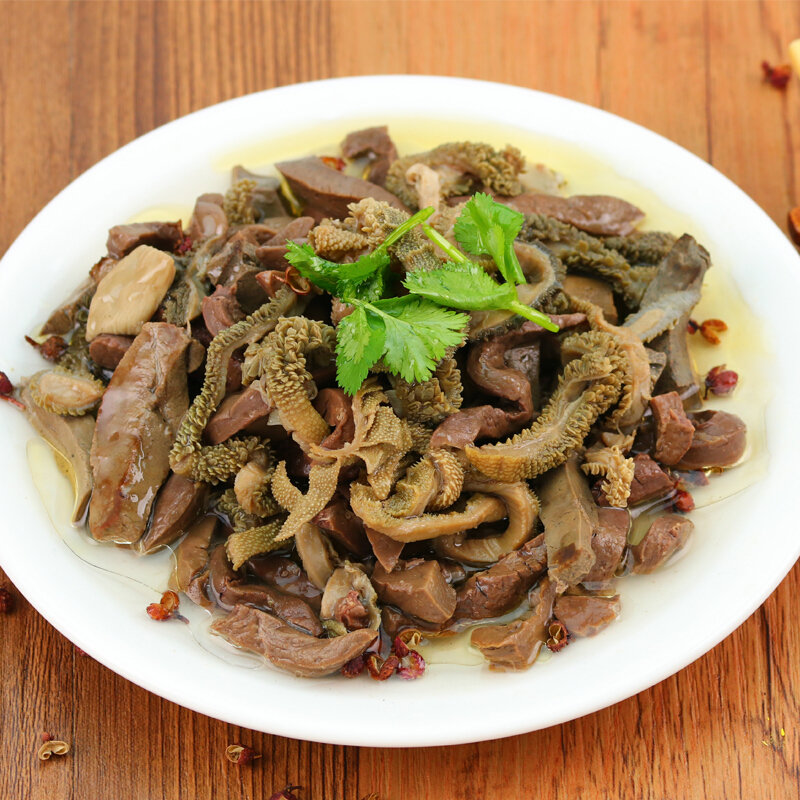 蒙古全羊杂200克羊杂 即食熟羊杂碎 新鲜批发内蒙古清真袋装加热羊肉