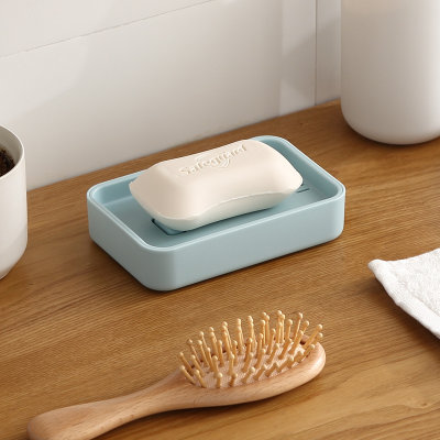 家居双层沥水皂盒卫生间北欧创意手工皂盒简约置物香皂盒(,DR立体系列长颈鹿)