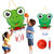 【彼优比】儿童卡通篮球板 户外室内悬挂篮球架 运动体育投篮玩具（新美）(绿色 运动套装)第5张高清大图