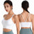 新款美背无钢圈运动文胸速干防震跑步健身运动内衣欧美内衣女(白色 XL)第4张高清大图