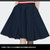 素芬 欧美时尚套装裙夏季新款女蝙蝠袖拼接上衣半身裙时尚两件套(藏青色 S)第4张高清大图