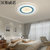 汉斯威诺北欧设计师超薄创意马卡龙LED吸顶灯简约现代客厅卧室灯(60厘米分段控制21W+20W)第3张高清大图