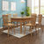 恒兴达 日式纯实木餐桌椅组合北欧全实木橡胶木长桌小户型4人桌餐厅家具(跳台餐桌-1.2米原木色 一桌四椅)第3张高清大图