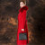 2016修身大码狐狸毛领羊绒大衣红色羊毛呢子外套中长款秋冬季女装(深蓝色 XL)第3张高清大图