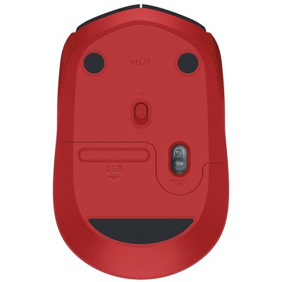 罗技（Logitech）无线鼠标M171 （红色）