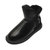 雪地靴女2021年新款冬季棉鞋加绒加厚鞋子防水防滑皮毛一体马丁靴(黑色 37)第9张高清大图