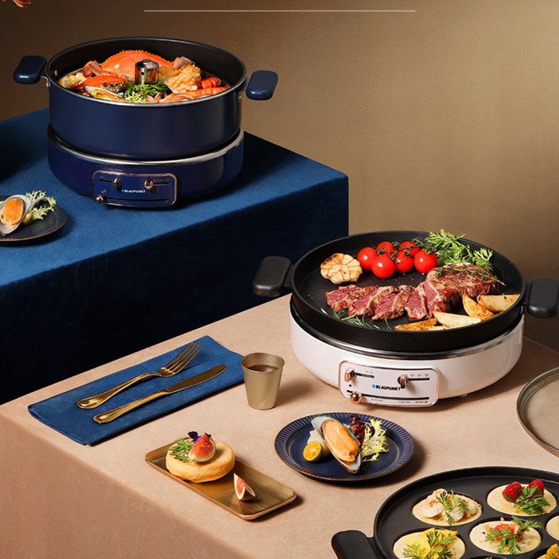 德国蓝宝blaupunkt升降火锅分体式电火锅家用多功能锅料理锅电热蒸煮