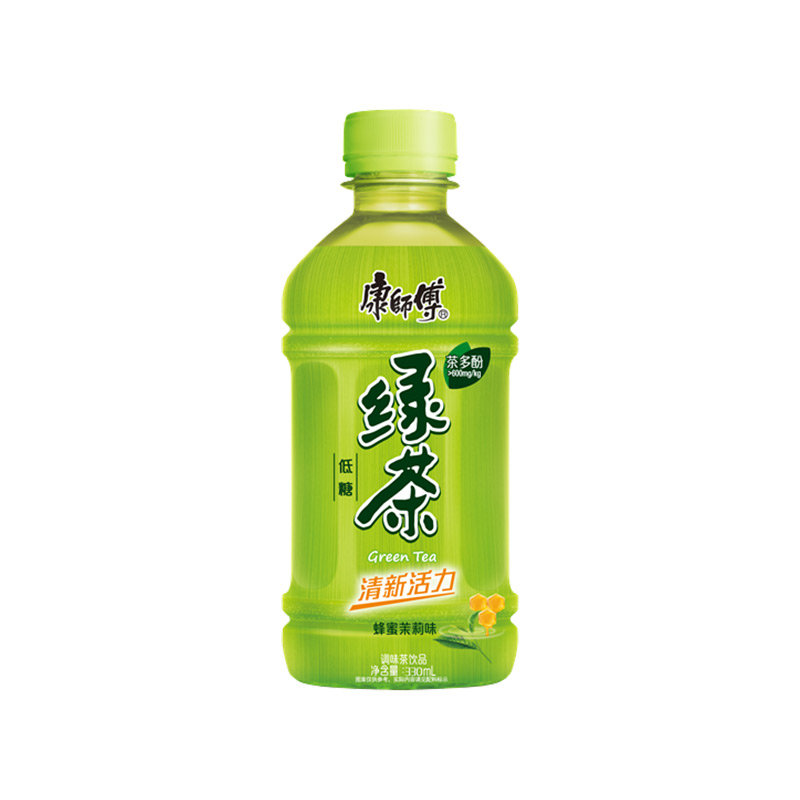 【康师傅官方旗舰店】易烊千玺同款 康师傅饮料蜂蜜绿茶330ml*12瓶【