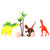 福九易玩具恐龙玩具软胶超大号可发声动物46cm霸王龙 恐龙玩具套装 生日礼物 男孩女孩 节日礼物 小号套装（1）(混合色)第3张高清大图
