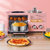 四合一迷你多士炉5升早餐机面包机家用小型多功能 网红小烤箱懒人(8升墨绿标配+手套套装)第3张高清大图