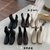 SUNTEK韩版瘦瘦靴女鞋子2021年新款春秋单靴软皮夏季白色平底炸街小短靴(35 黑色侧拉链款{单里})第2张高清大图