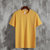吉普战车JEEP2021年夏款基本款纯色净版圆领短袖T恤打底衫 KA G-777(M-4XL)(黄色 XXXL)第3张高清大图