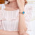 金米欧(KIMIO) 耀眼魅力 珠宝款手链表(蓝色 合金)第5张高清大图
