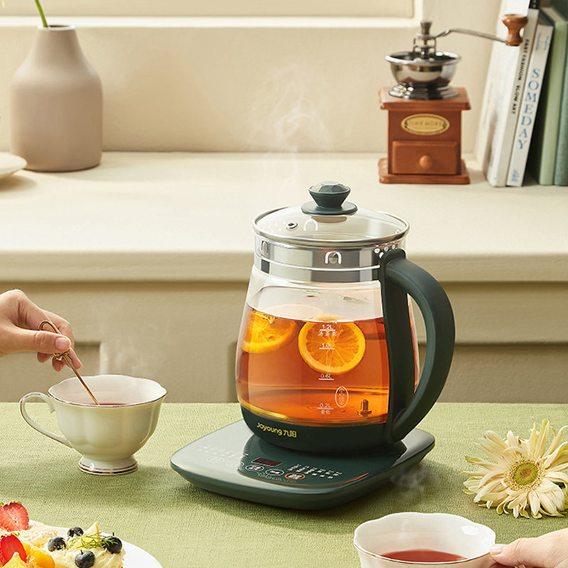 九阳joyoung养生壶k15fwy1120办公室小型全自动加厚玻璃养身家用多