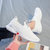 JOHLIN DREAM小白鞋女鞋子2021年网面透气夏季薄款镂空运动飞织鞋春款(白色 37)第3张高清大图
