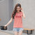 Dream Gate棉T恤休闲时尚纯色印花短袖圆领简约款女装(粉红色 M)第3张高清大图