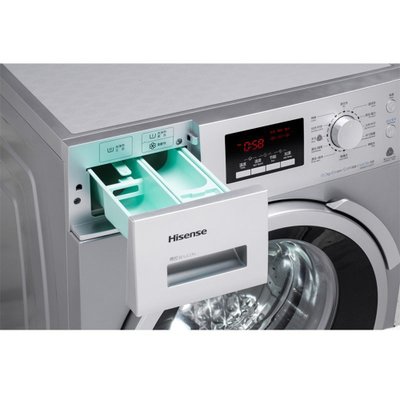 海信(Hisense) XQG80-U1201F  8公斤 滚筒 洗衣机 时尚外观 银色