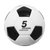 互西TPU机缝足球青少年学生成人训练比赛5号标准耐磨黑白块足球赠打气筒和气针HX-ZQ-01(黑白色)第4张高清大图