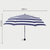简约小清新海军风条纹创意三折叠伞晴雨伞太阳伞礼品伞(米色)第2张高清大图