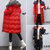 2018冬季新款外套中长款保暖两面穿韩版厚款棉服女(G13两面穿大红色 3XL)第4张高清大图
