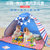 沙滩帐篷海边防晒户外3-4人全自动速开室内游戏儿童宝宝便携帐篷TP2355(大号蓝色条纹)第2张高清大图