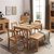 亚格林 北欧 餐桌 全实木餐桌椅组合日式实木饭桌餐厅饭店家具(胡桃色 1.5米（一桌6椅）)第4张高清大图